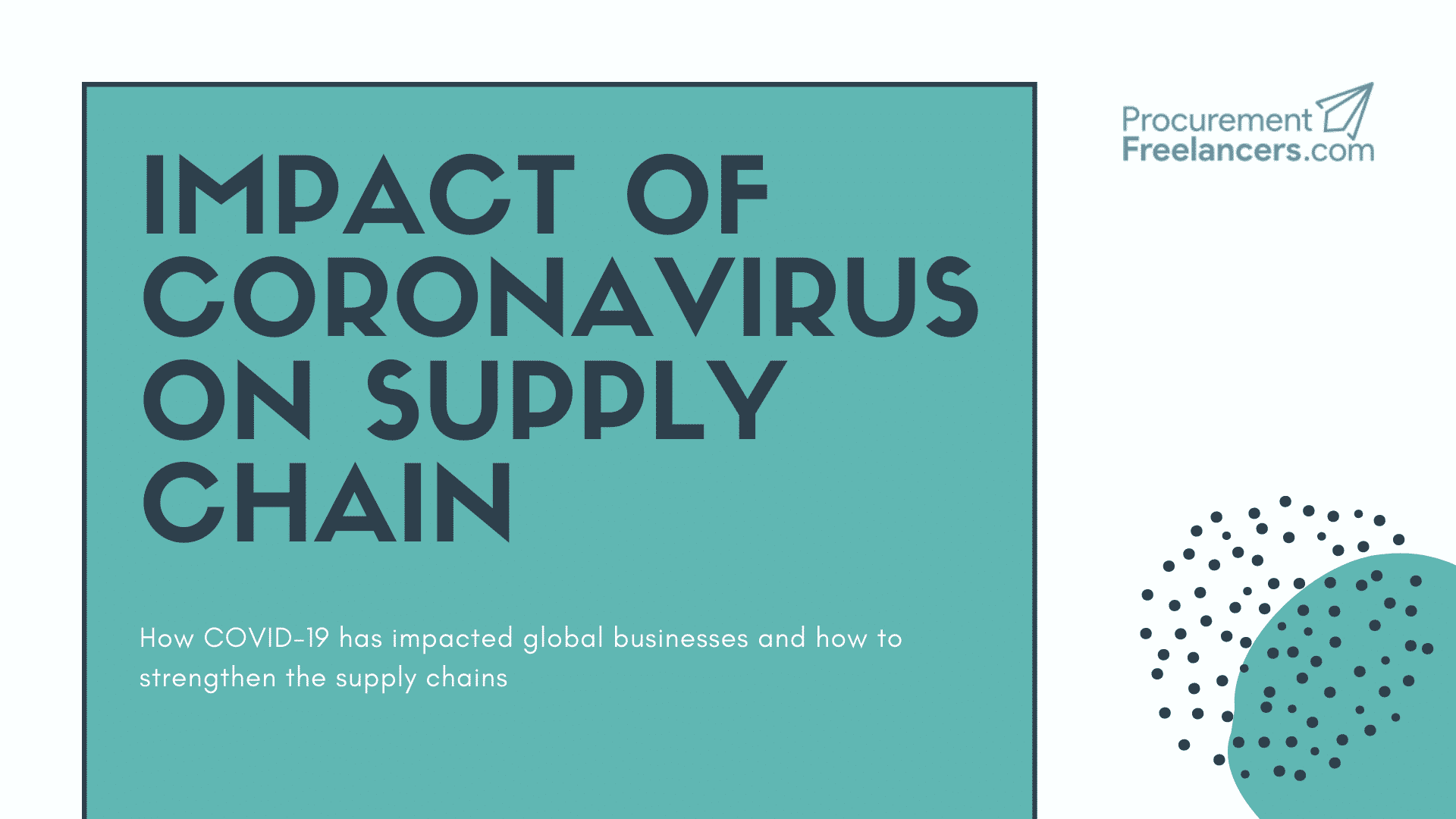 Impact of Coronavirus on Supply Chain (1) Impact of Coronavirus on Supply Chain