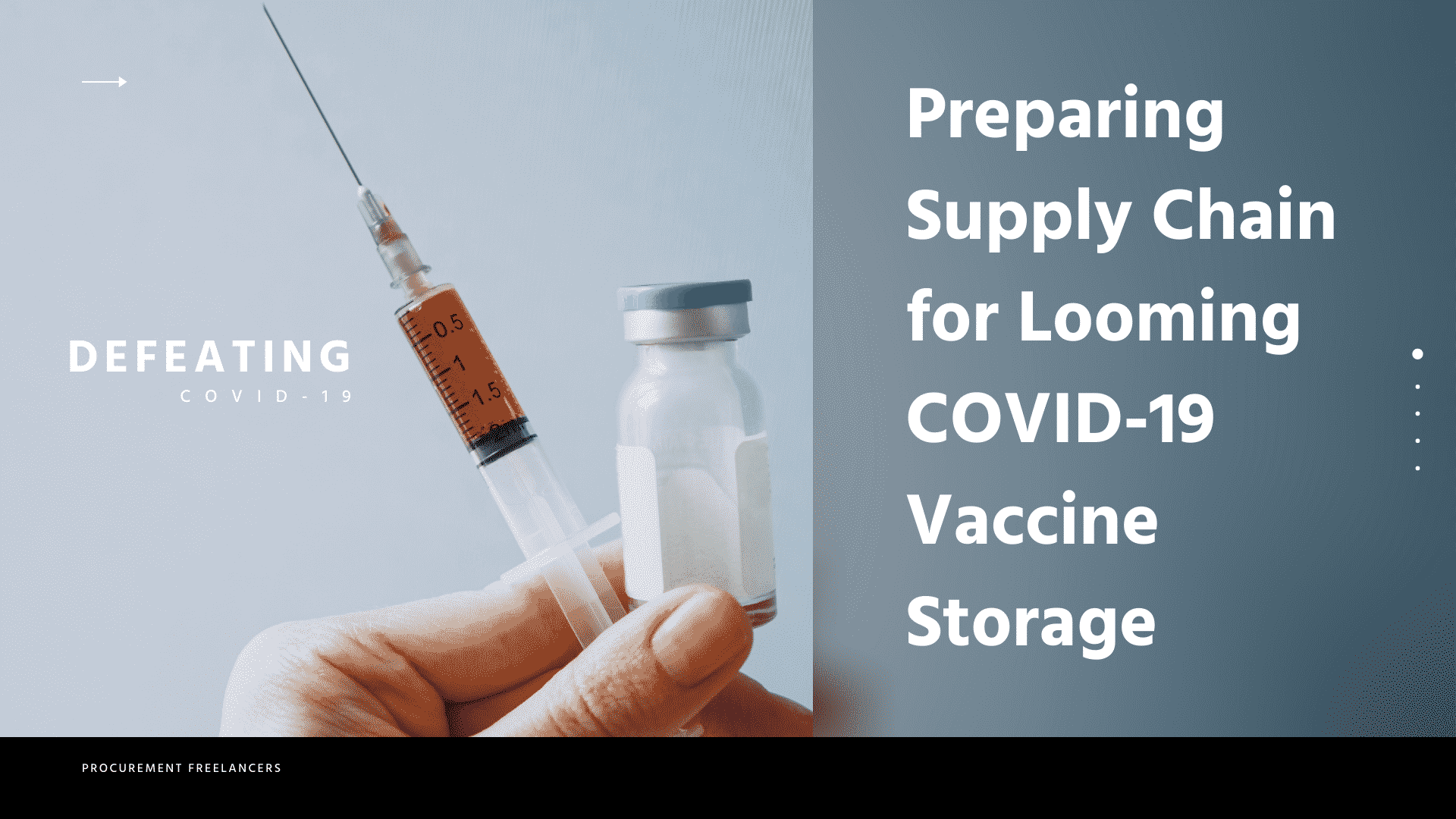 Preparing Supply Chain for Looming COVID-19 Vaccine Storage Preparing Supply Chain for Looming COVID-19 Vaccine Storage