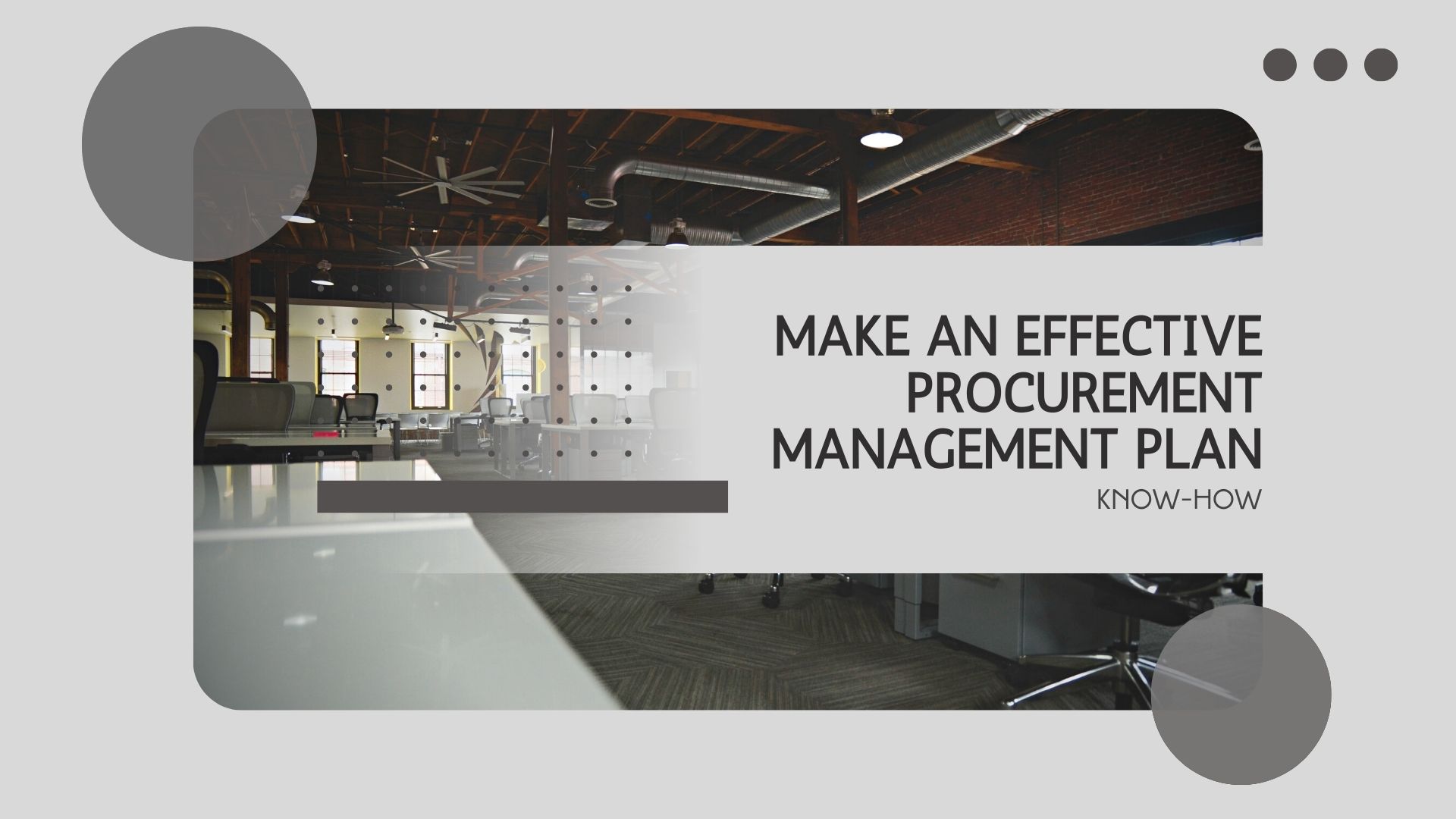 Make An Effective Procurement Management Plan; cc Make An Effective Procurement Management Plan; cc
