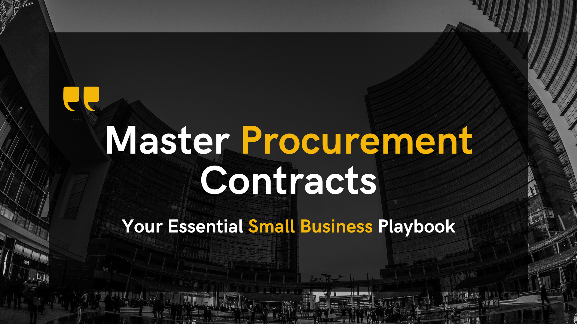 Master Procurement Contracts Your Essential Small Business Playbook procurement contract management