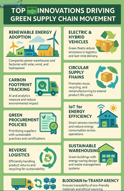 Infographic – Top 10 Innovations Driving the Green Supply Chain Movement Infographic - Top 10 Innovations Driving the Green Supply Chain Movement