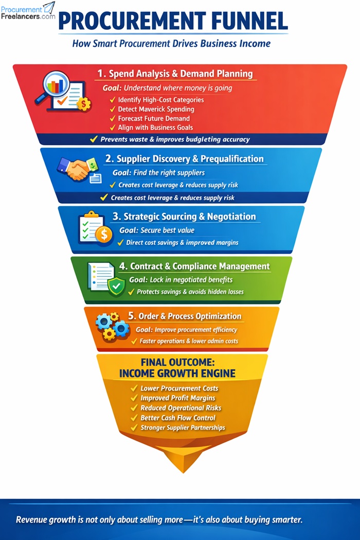 Procurement-Freelancers-PROCUREMENT FUNNEL - How Smart Procurement Drives Business Income