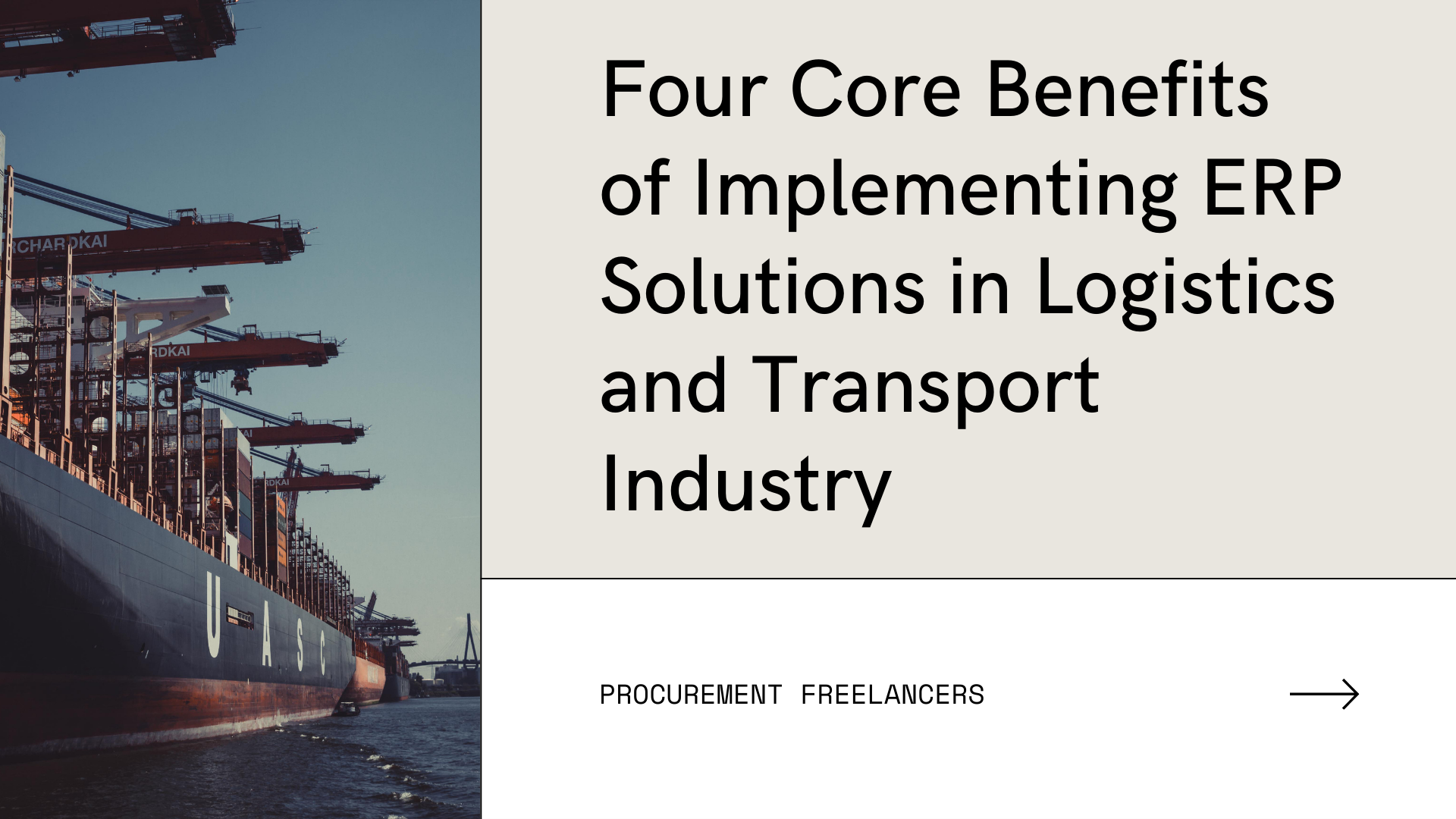 Four Core Benefits of Implementing ERP Solutions in Logistics and ...
