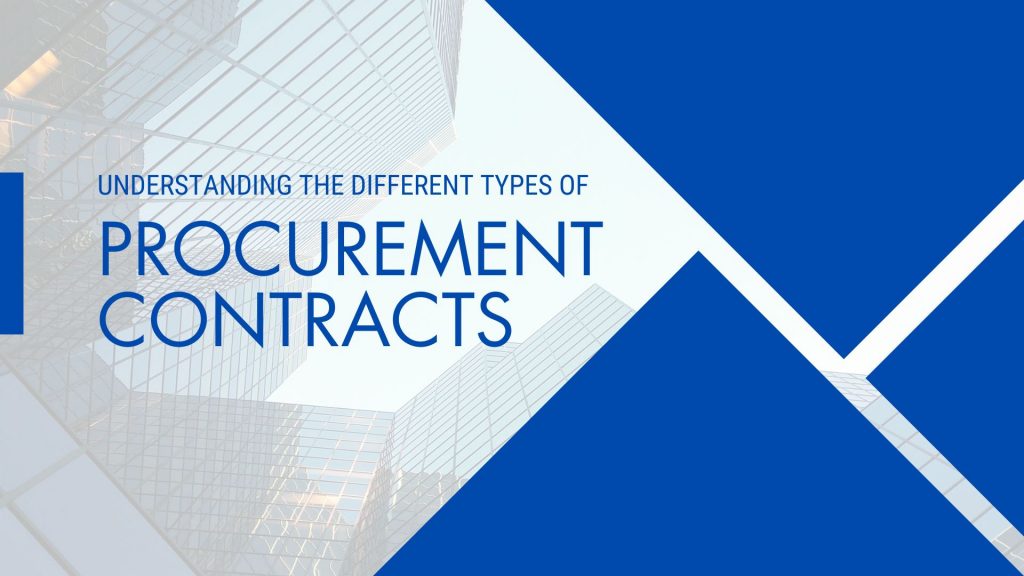 different types of procurement contracts